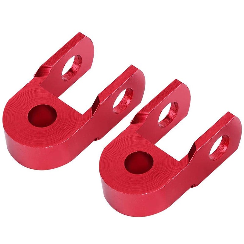 Aramox Rear Shock Extender, Aramox 2PCS Absorber Riser Universal Motorcycle High Damping Device Thicken Pad Chassis Extender Taper Riser With Screws Red - Image 5